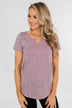 Dusty Purple Notch Top