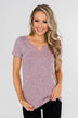 Dusty Purple Notch Top