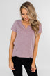 Dusty Purple Notch Top