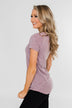 Dusty Purple Notch Top