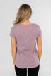 Dusty Purple Notch Top