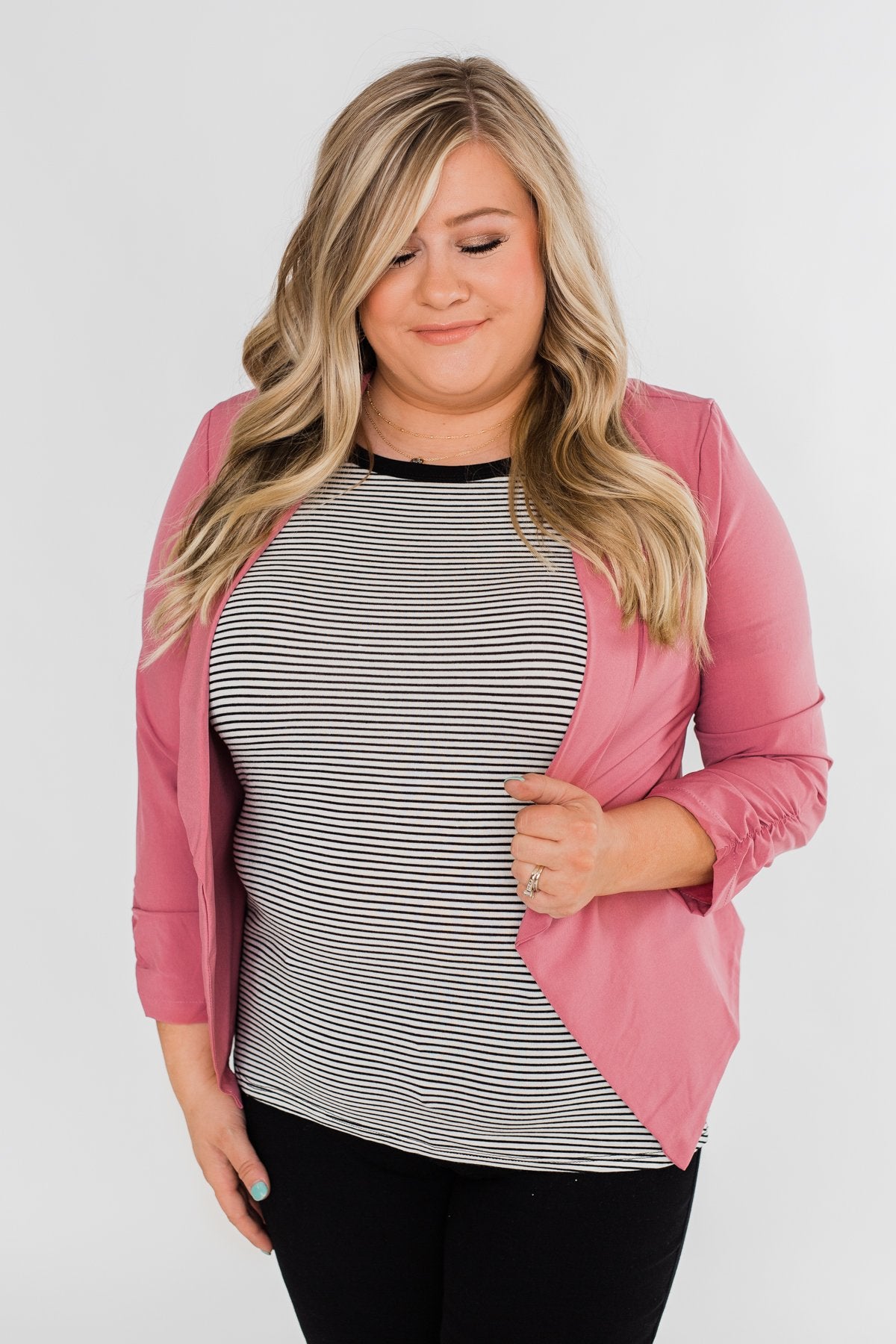 Keep It Professional Blazer- Dark Mauve