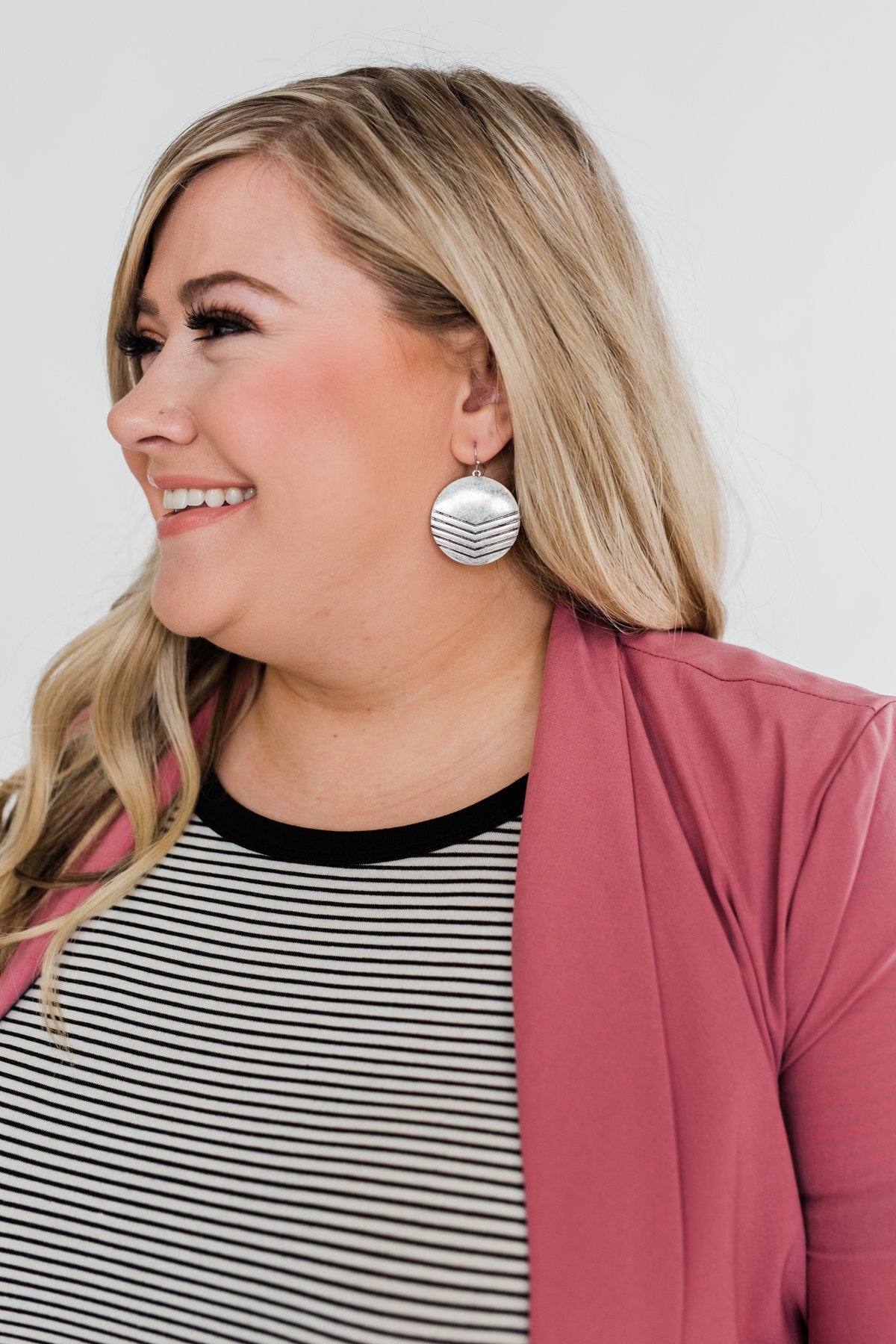 Circle Me Silver Earrings