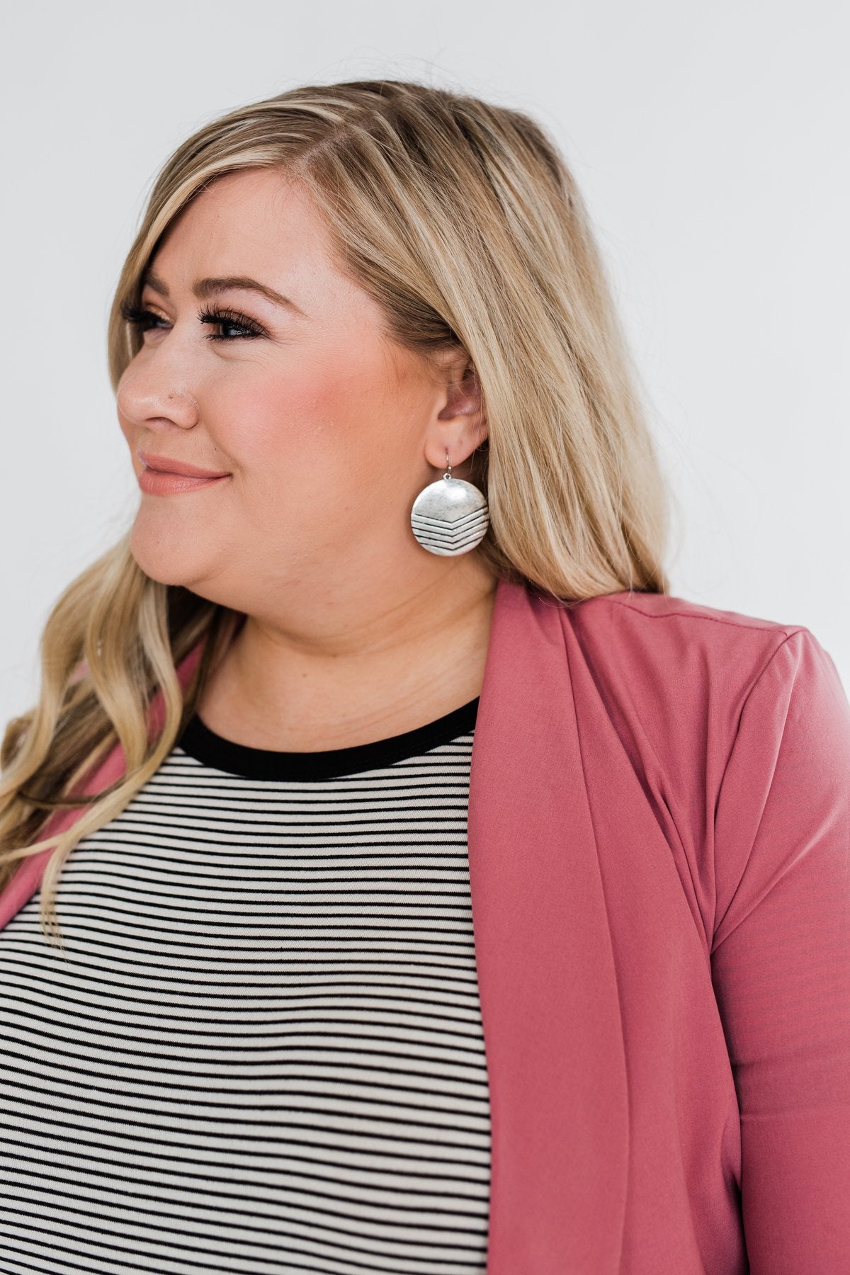 Circle Me Silver Earrings