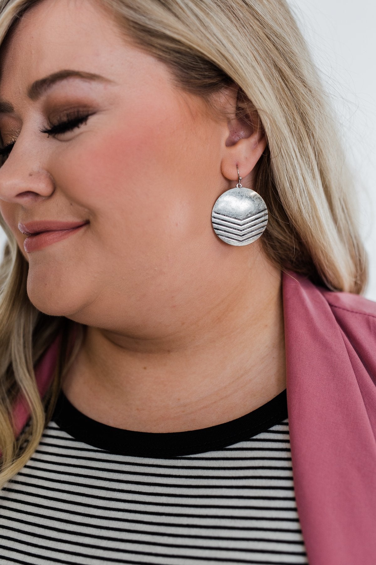 Circle Me Silver Earrings