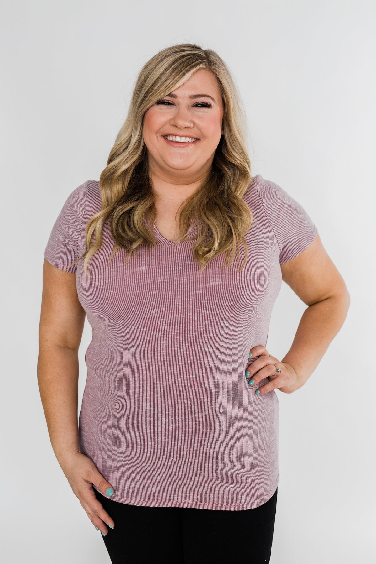 Dusty Purple Notch Top
