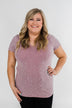 Dusty Purple Notch Top