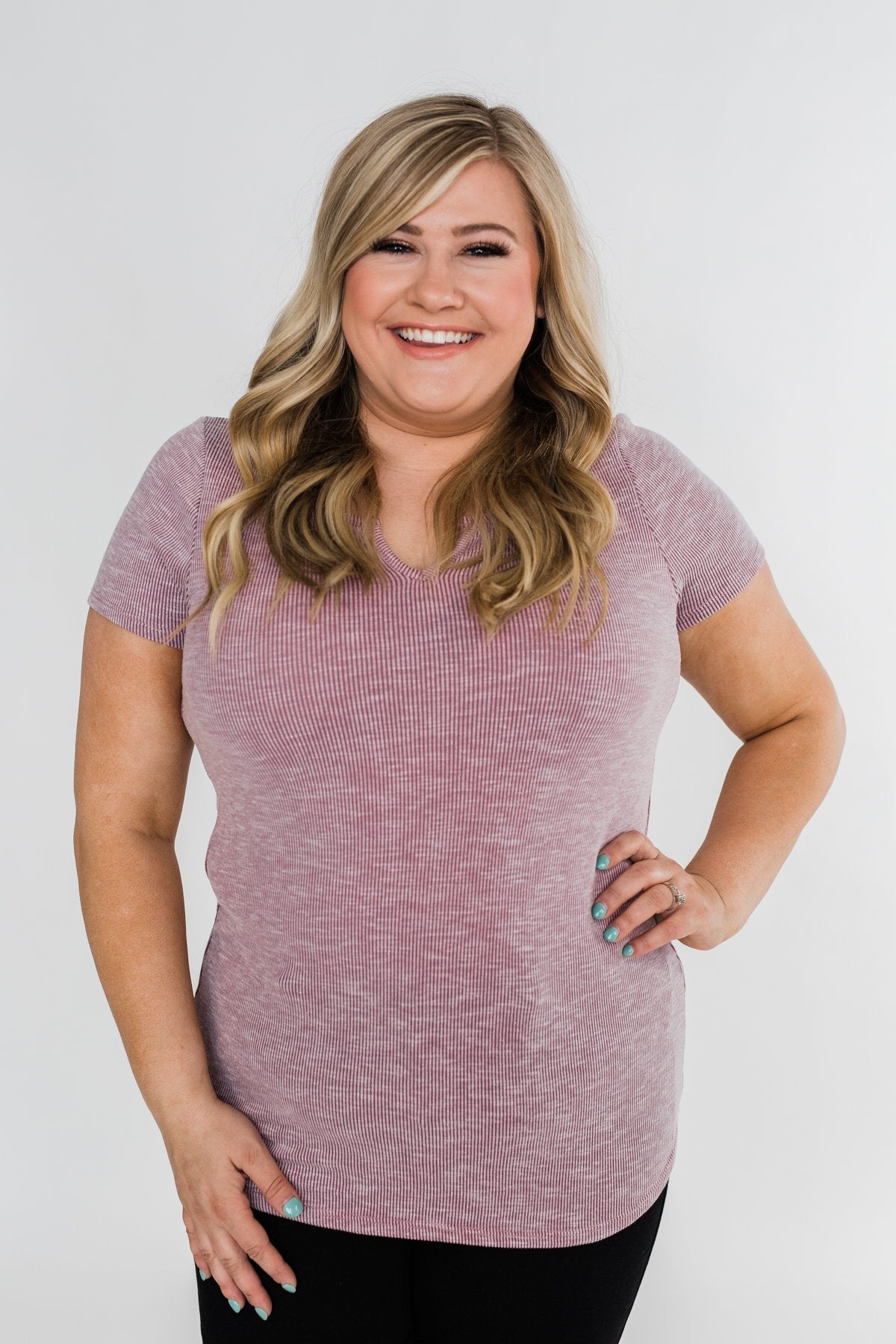 Dusty Purple Notch Top