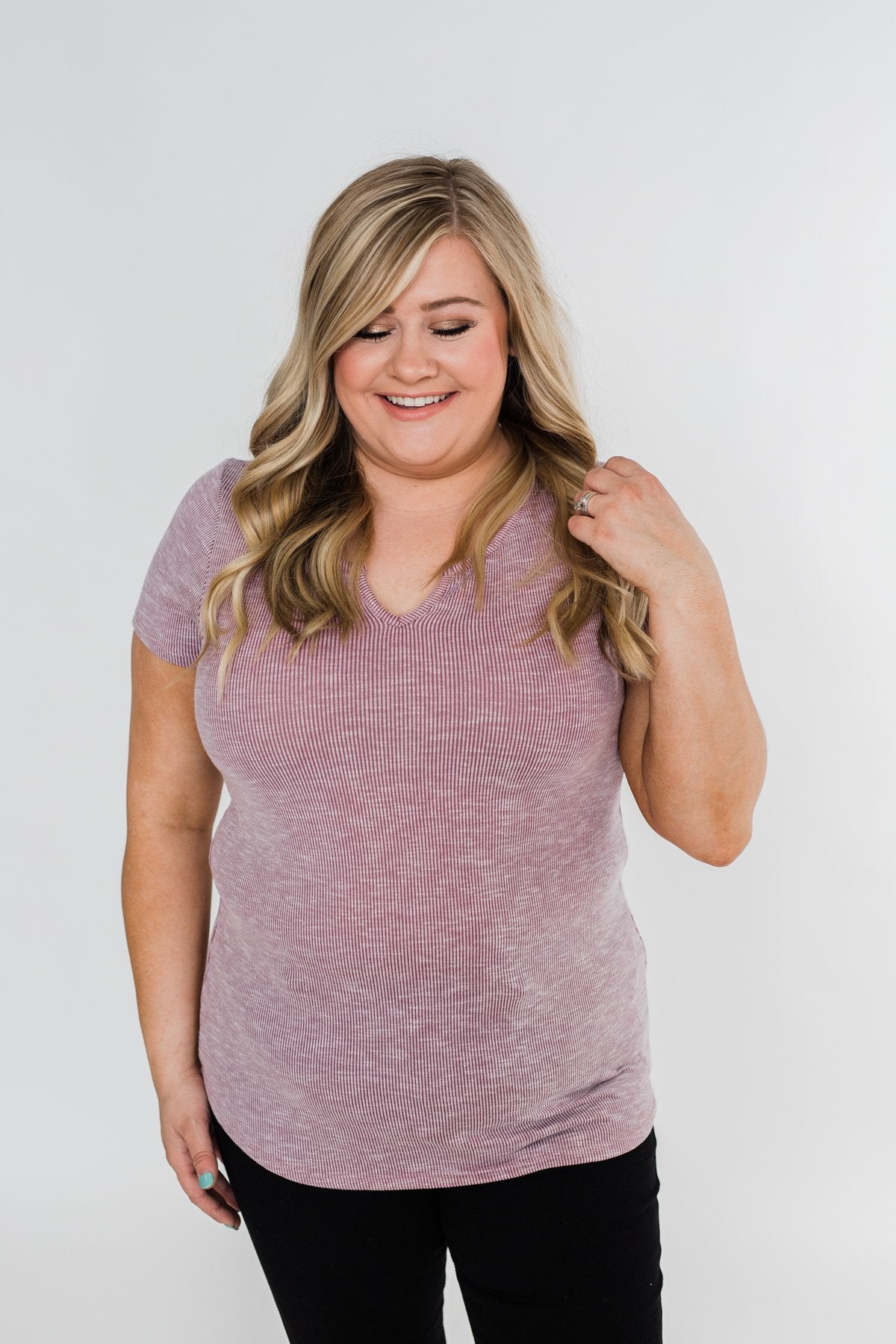 Dusty Purple Notch Top