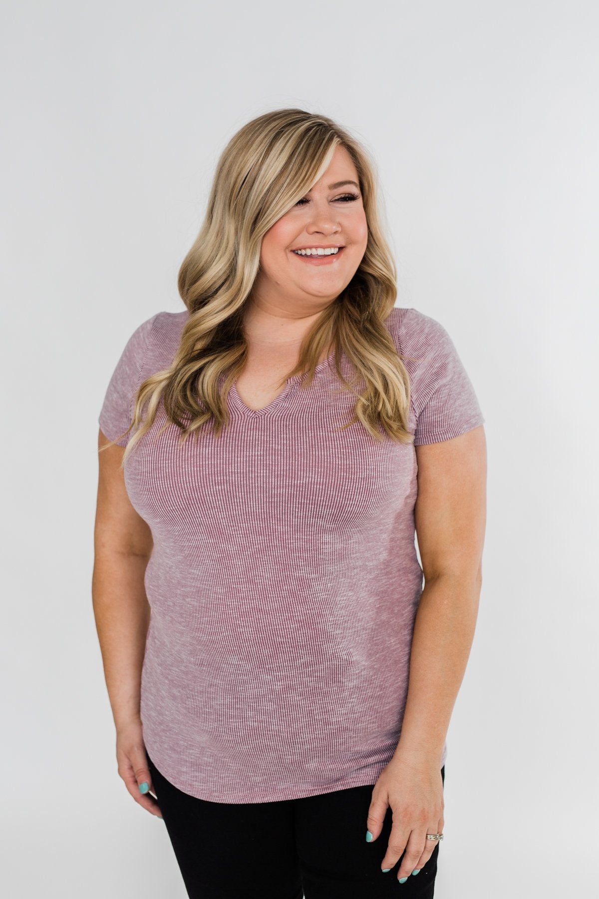Dusty Purple Notch Top