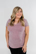 Dusty Purple Notch Top