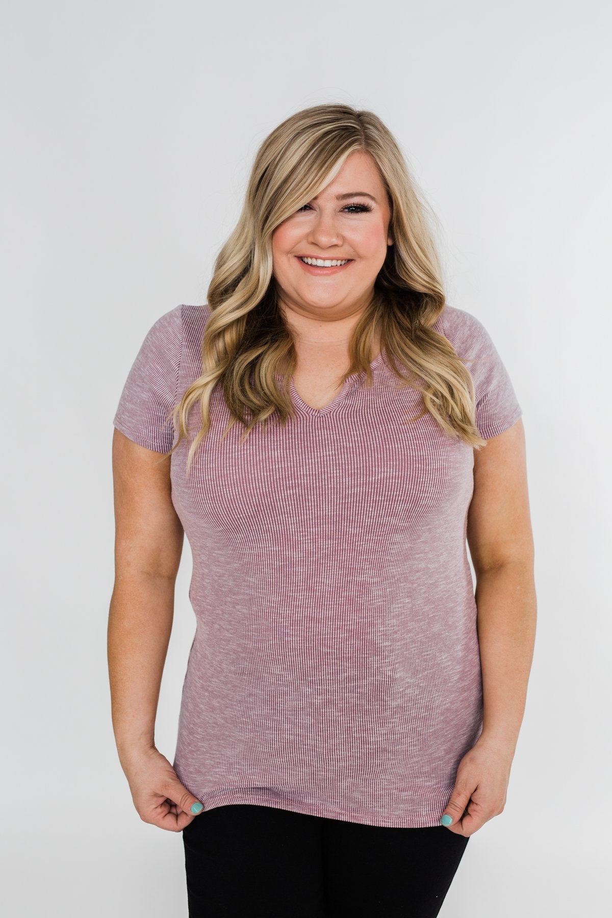Dusty Purple Notch Top