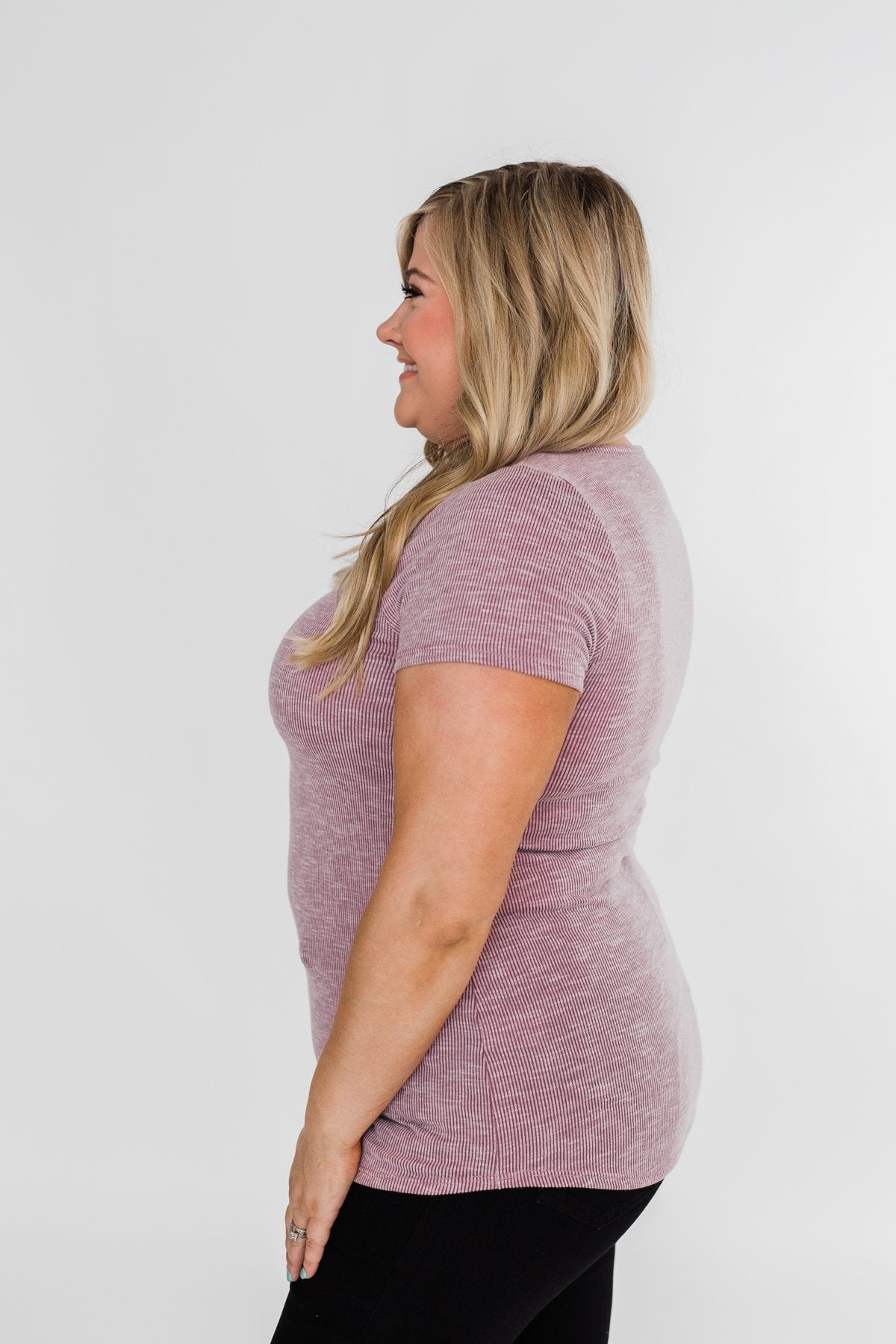 Dusty Purple Notch Top