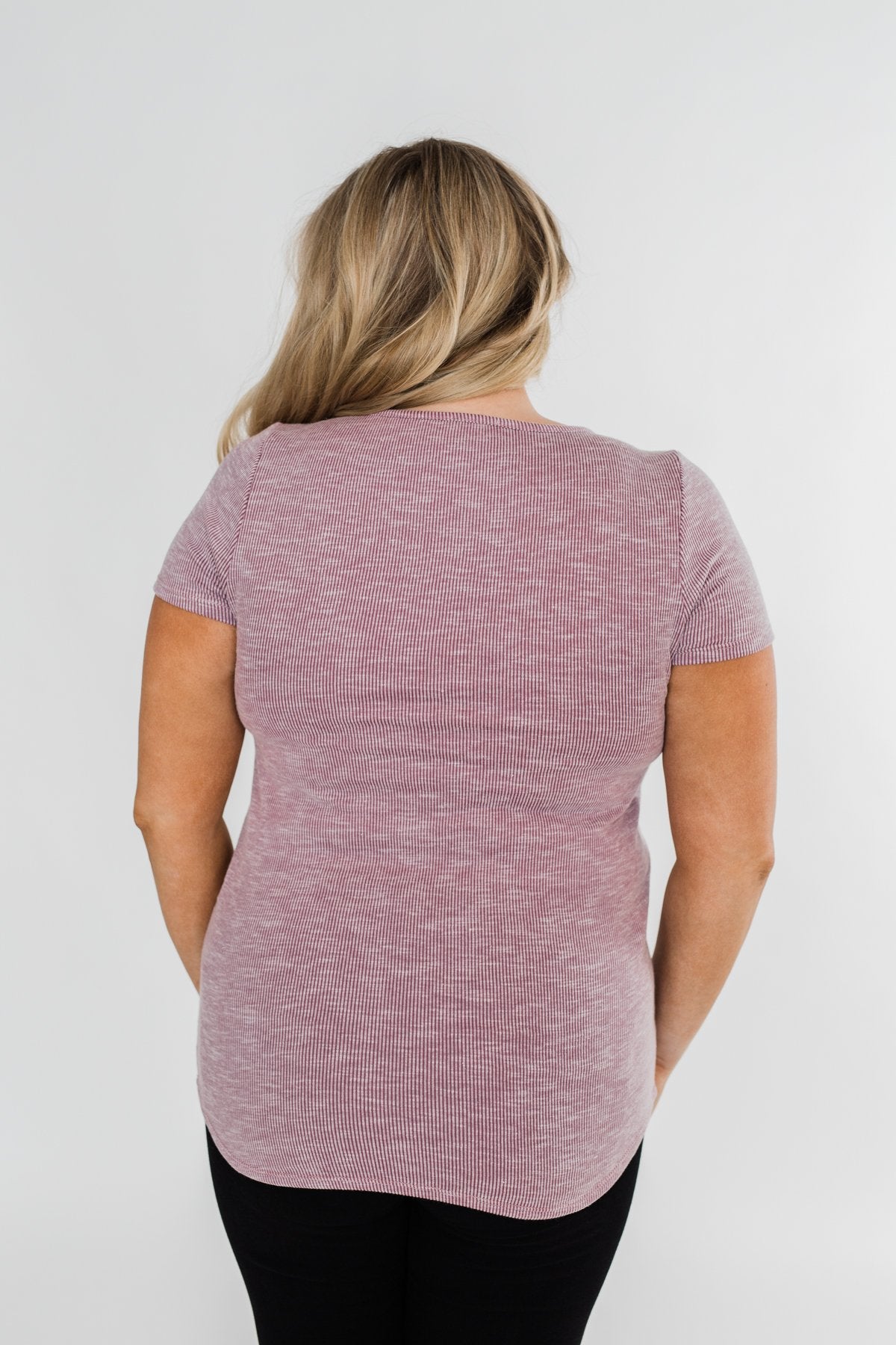 Dusty Purple Notch Top