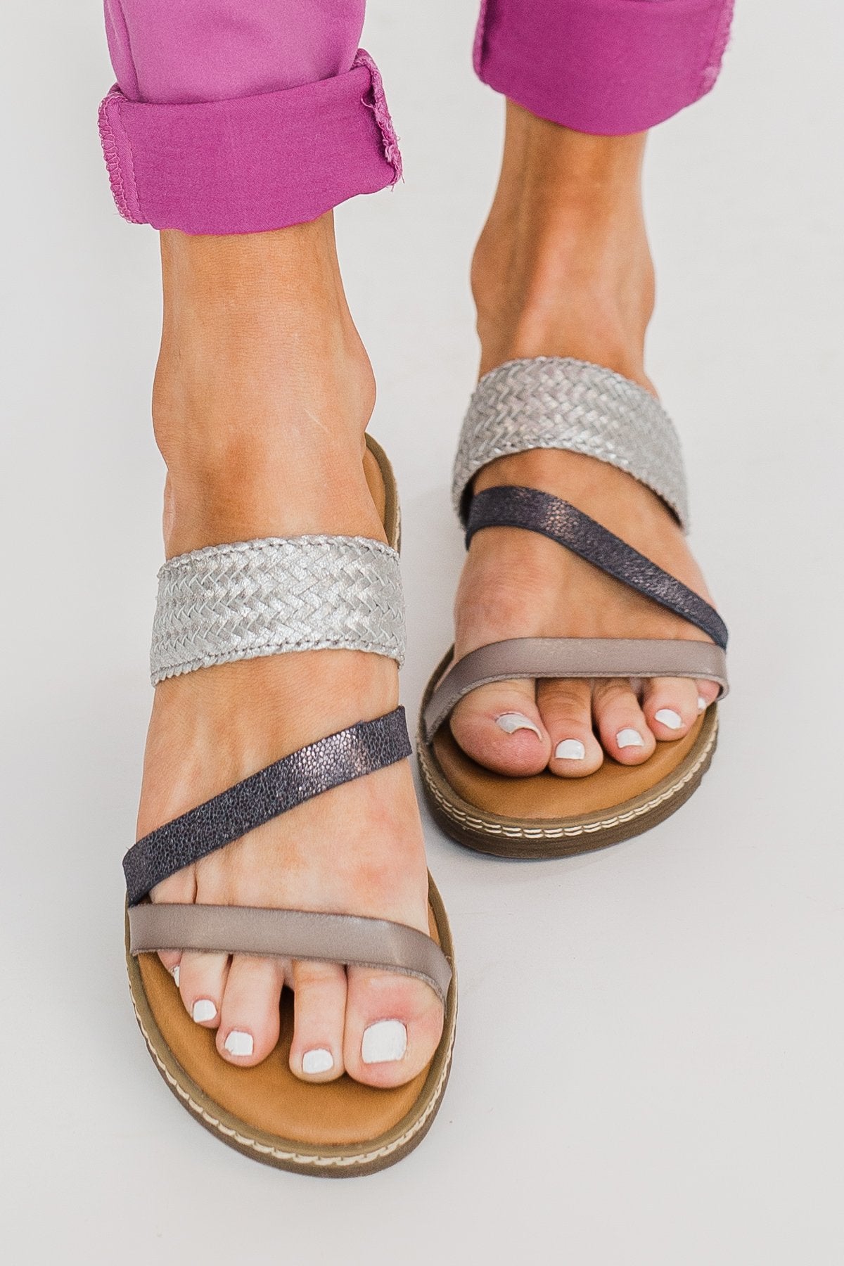 Blowfish Otsi Sandals- Steel Pewter