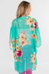 Going Beyond Floral Kimono- Teal