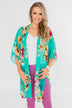 Going Beyond Floral Kimono- Teal
