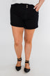 Cinched Waist Shorts- Black