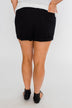 Cinched Waist Shorts- Black