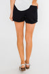 Cinched Waist Shorts- Black