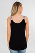 Somewhere Waiting for Me Twist Tank Top- Black
