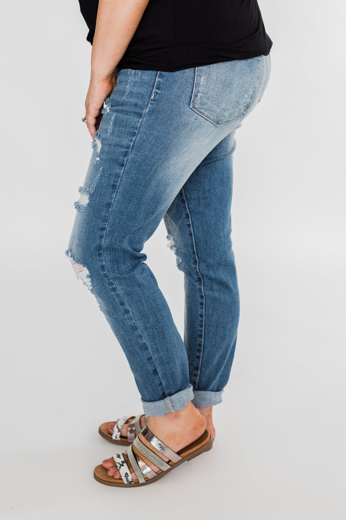 C'est Toi Distressed Skinny Jeans- Amanda Wash