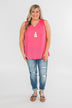Summer Ready Sheer Pink Tank Top
