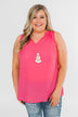Summer Ready Sheer Pink Tank Top