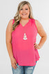 Summer Ready Sheer Pink Tank Top