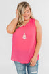 Summer Ready Sheer Pink Tank Top