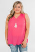 Summer Ready Sheer Pink Tank Top