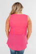 Summer Ready Sheer Pink Tank Top