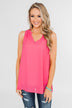 Summer Ready Sheer Pink Tank Top