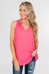 Summer Ready Sheer Pink Tank Top