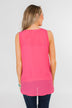 Summer Ready Sheer Pink Tank Top