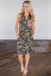 Can't See Me Coming Camo Dress