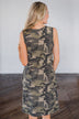 Can't See Me Coming Camo Dress