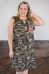 Can't See Me Coming Camo Dress