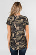Discover Yourself Short Sleeve Top- Camo