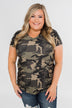 Discover Yourself Short Sleeve Top- Camo