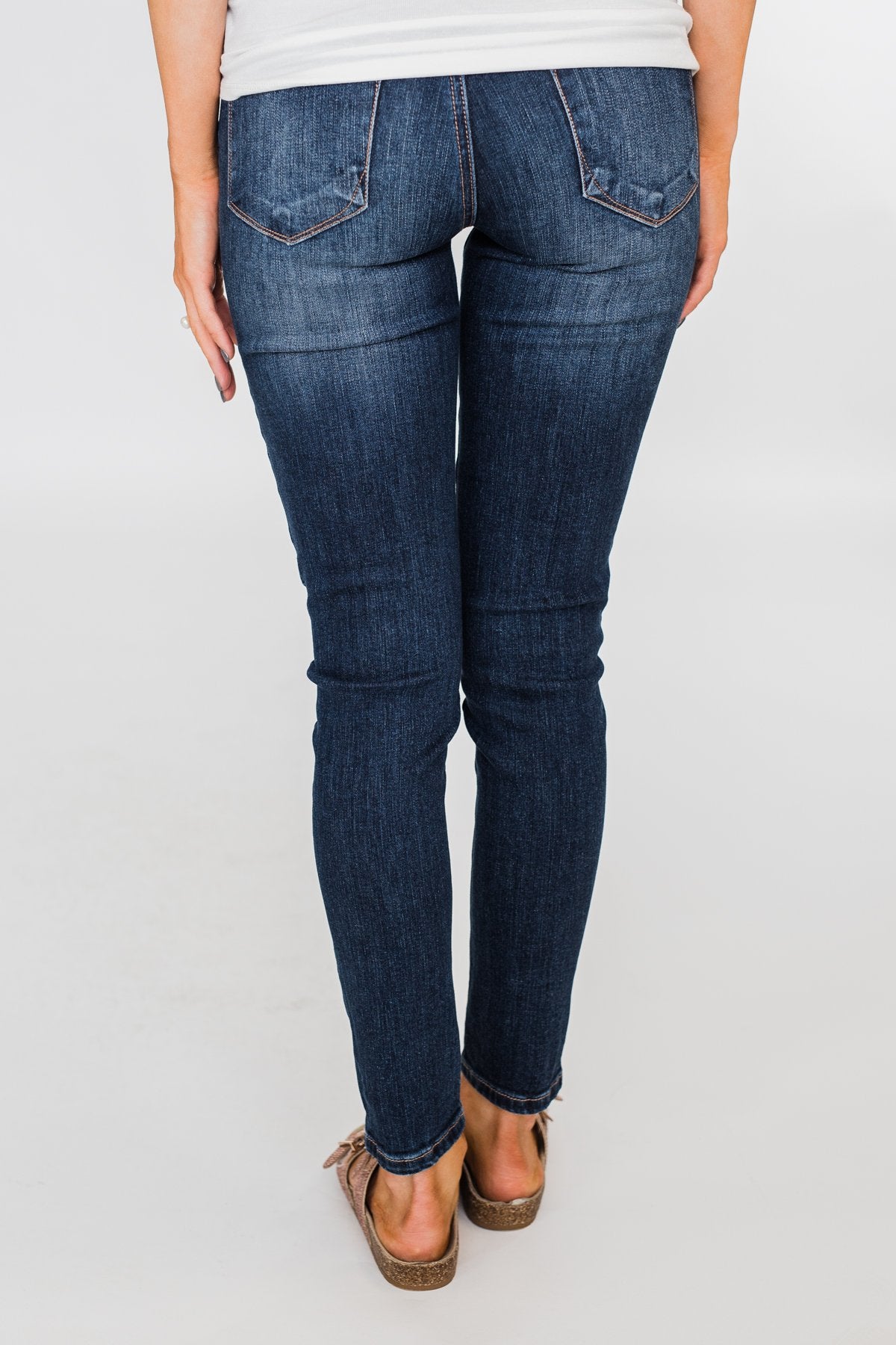 C'est Toi Non-Distressed Skinny Jeans- Mae Wash