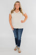 Meet Me Here Short Sleeve Top- Light Tan