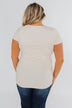 Meet Me Here Short Sleeve Top- Light Tan