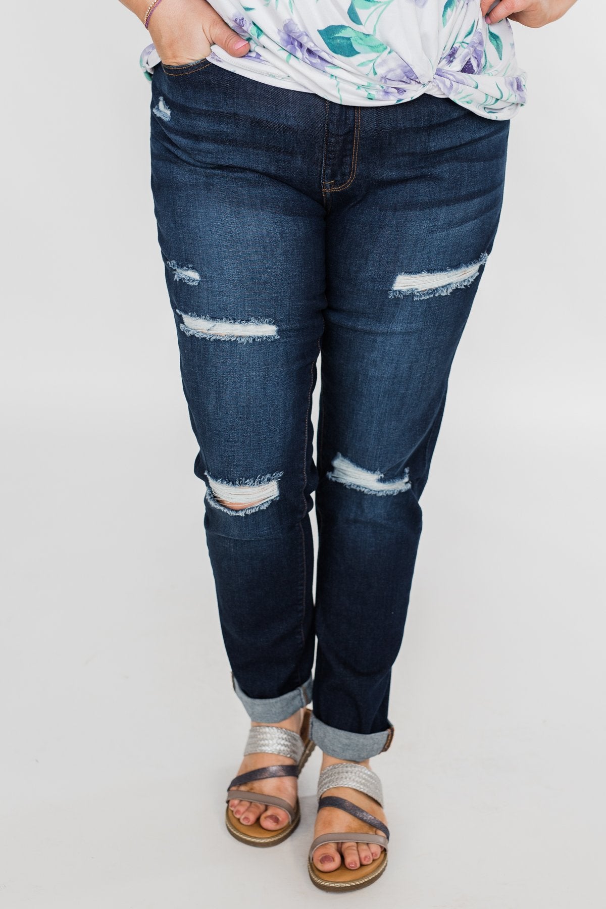 C'est Toi Distressed Skinny Jeans- Natasha Wash