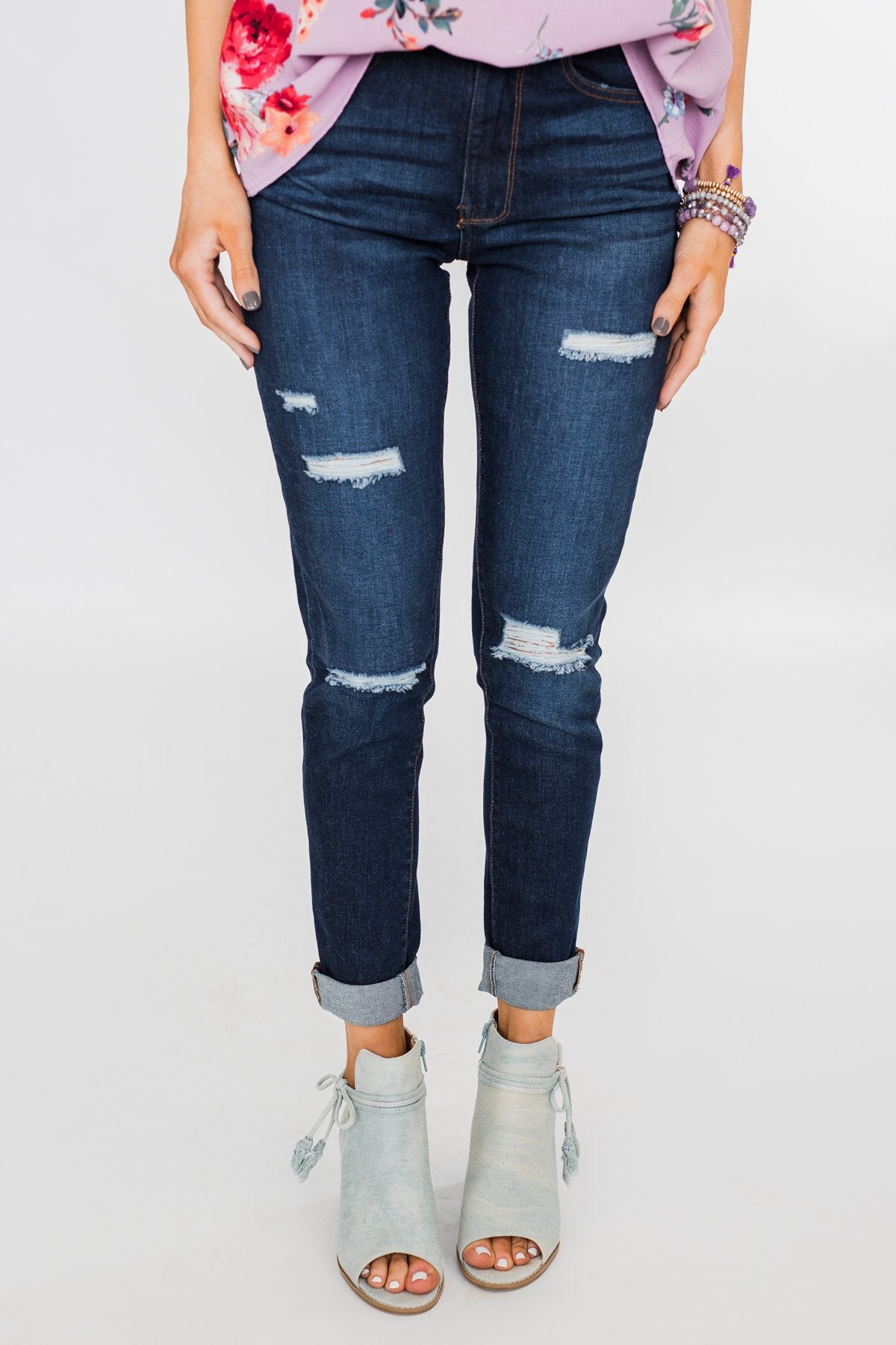C'est Toi Distressed Skinny Jeans- Natasha Wash