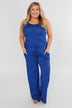 Drawstring Jumpsuit Royal Blue