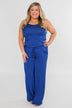 Drawstring Jumpsuit Royal Blue