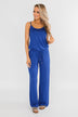 Drawstring Jumpsuit Royal Blue