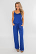 Drawstring Jumpsuit Royal Blue