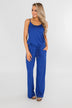 Drawstring Jumpsuit Royal Blue